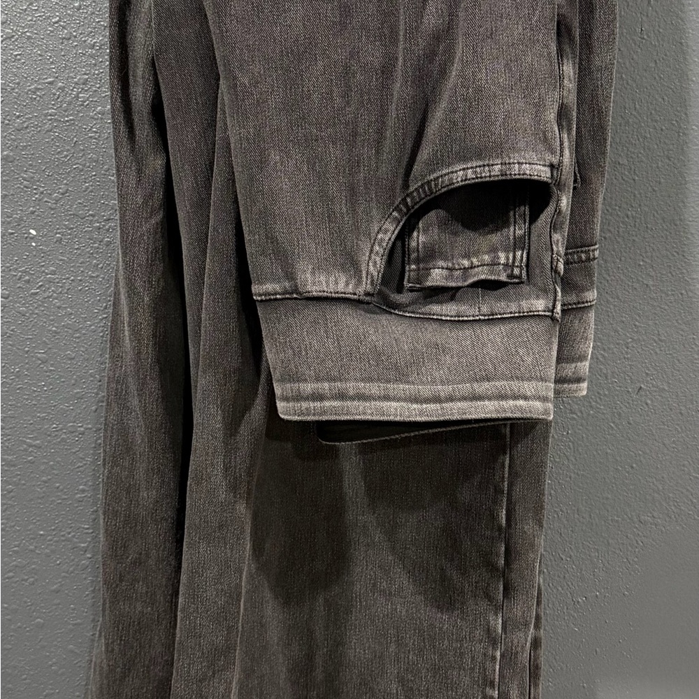 HALARA Gray wide leg FLEX DENIM